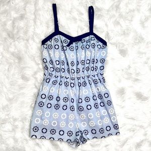 Anthropologie Mermaid Nautical Romper